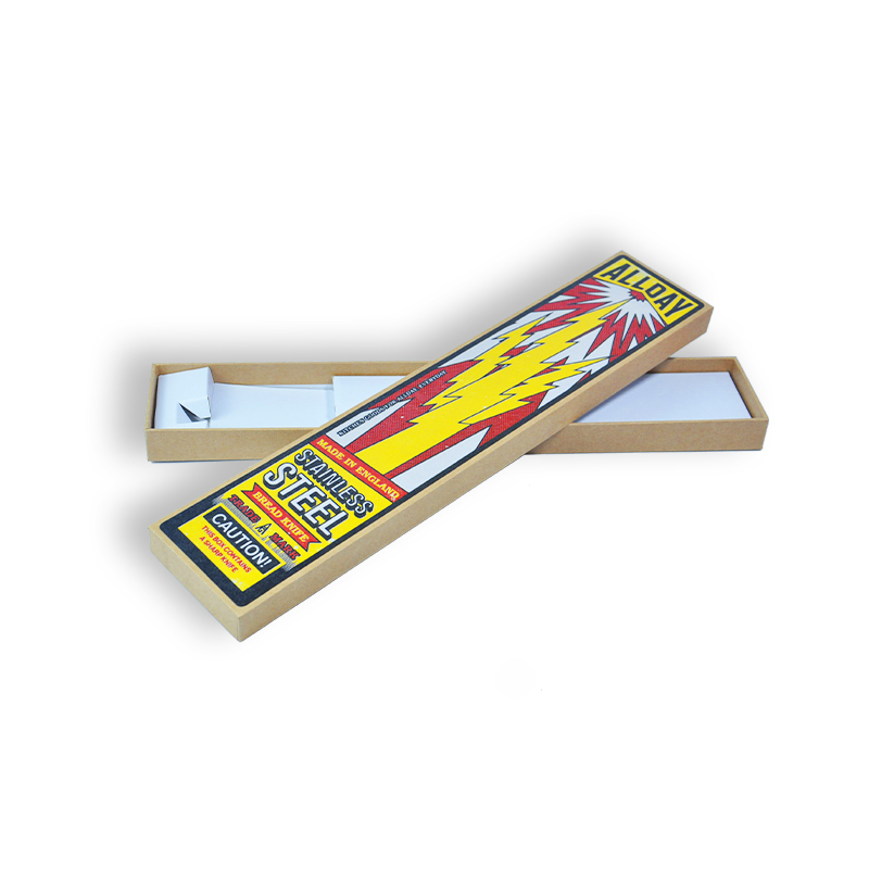 Caja rígida de cartón con tapa y base personalizada con forro de cartón corrugado