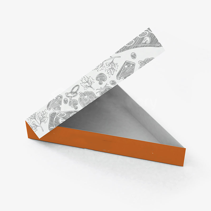 Cajas triangulares personalizadas para rebanadas de pizza