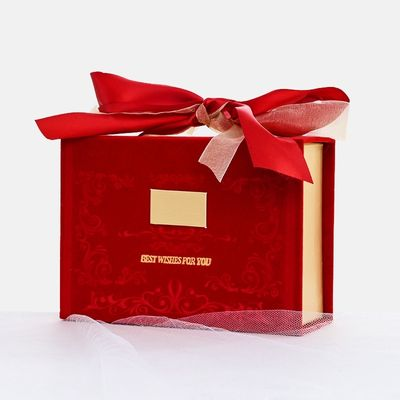 Caja de regalo portátil con lazo personalizado