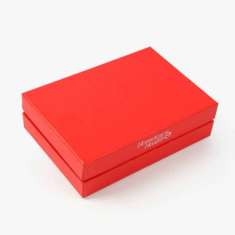 Caja roja de dos piezas con inserto