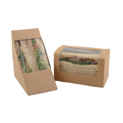 Cajas de sándwich Kraft personalizadas