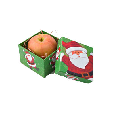 Cajas de manzanas navideñas personalizadas