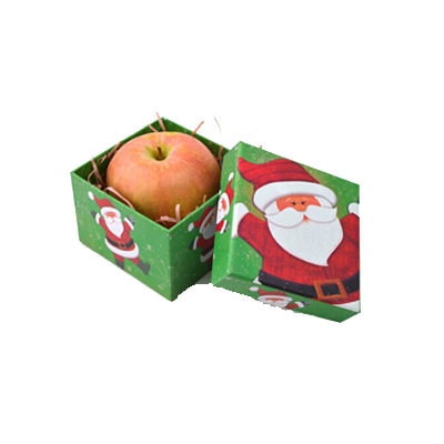 Cajas de manzanas navideñas personalizadas