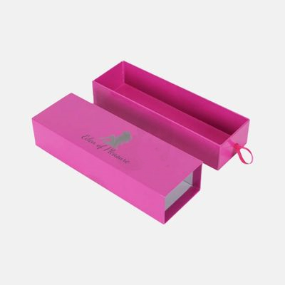 Caja de regalo de cajón de extensión de cabello rosa