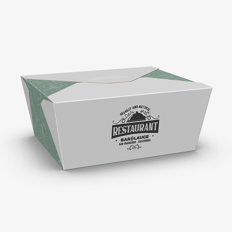 Cajas para llevar de papel de un solo gancho personalizadas