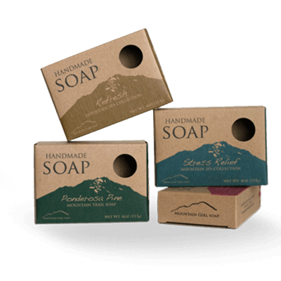 Cajas de jabón de cáñamo orgánico personalizadas