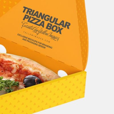 Caja de pizza triangular personalizada