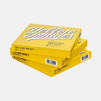Pizza amarilla Box Free Design al por mayor