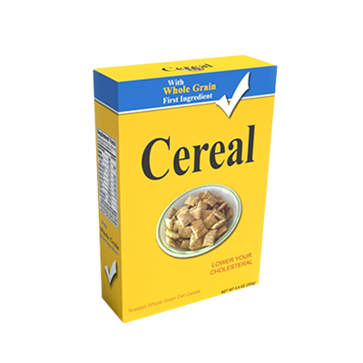 Cajas personalizadas de cereales integrales