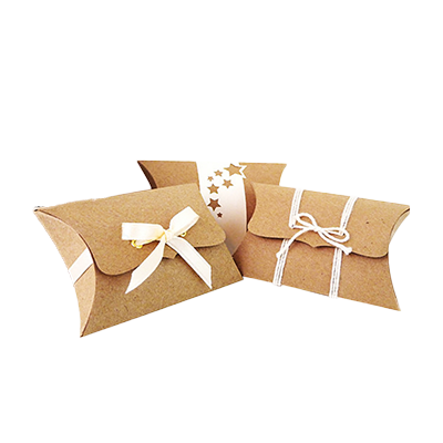 Cajas de jabón de almohada de papel Kraft personalizadas