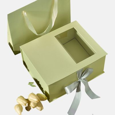 Caja de regalo abatible personalizada con proveedor de ventana