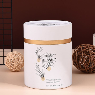 Cajas de regalo de cilindros blancos