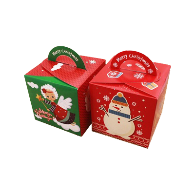 Cajas de manzanas navideñas personalizadas