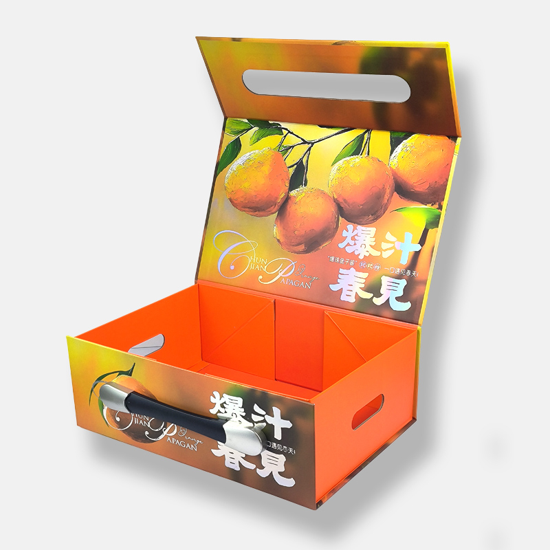 Nuevo proceso Caja de regalo de regalo de fruta corrugada personalizada fabricante de cajas rígidas