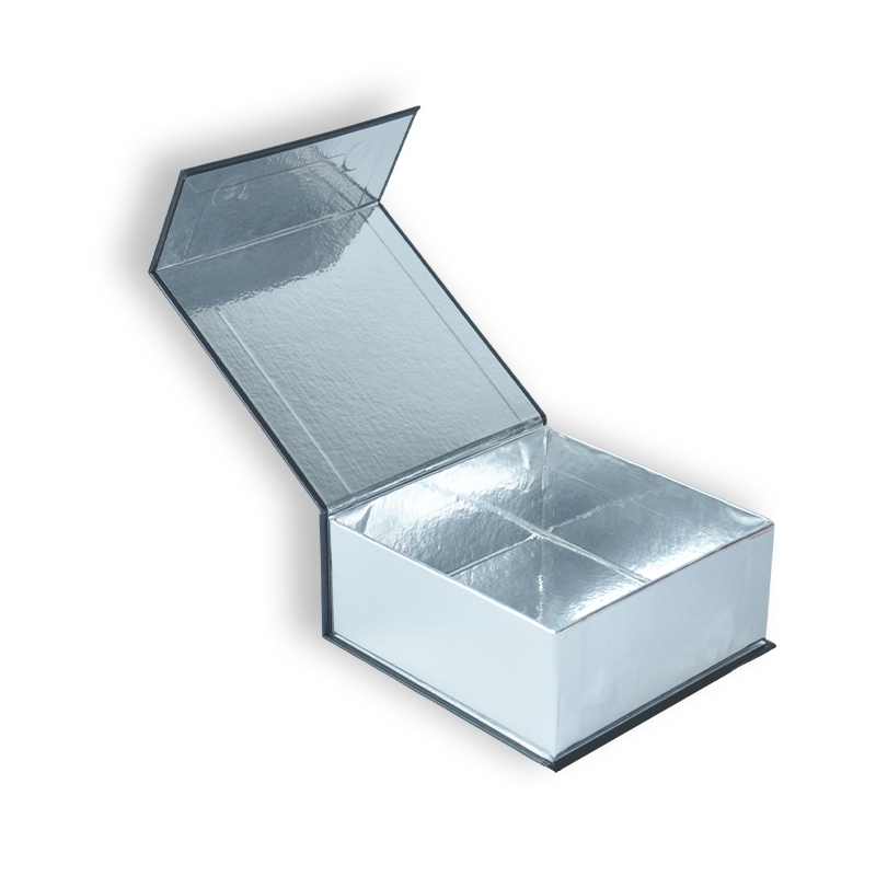 Caja rígida con tapa magnética brillante al por mayor