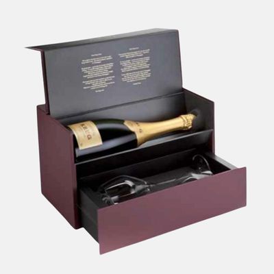 Caja de regalo de caja de vino de cartón personalizada