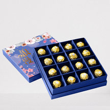 Caja de regalo de chocolate con bolsa de papel
