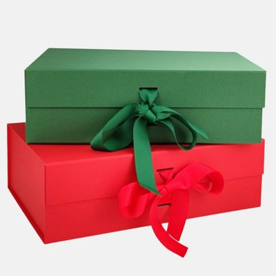 Venta al por mayor Caja de regalo plegable con cinta