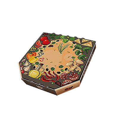 Cajas de pizza personalizadas con forma única