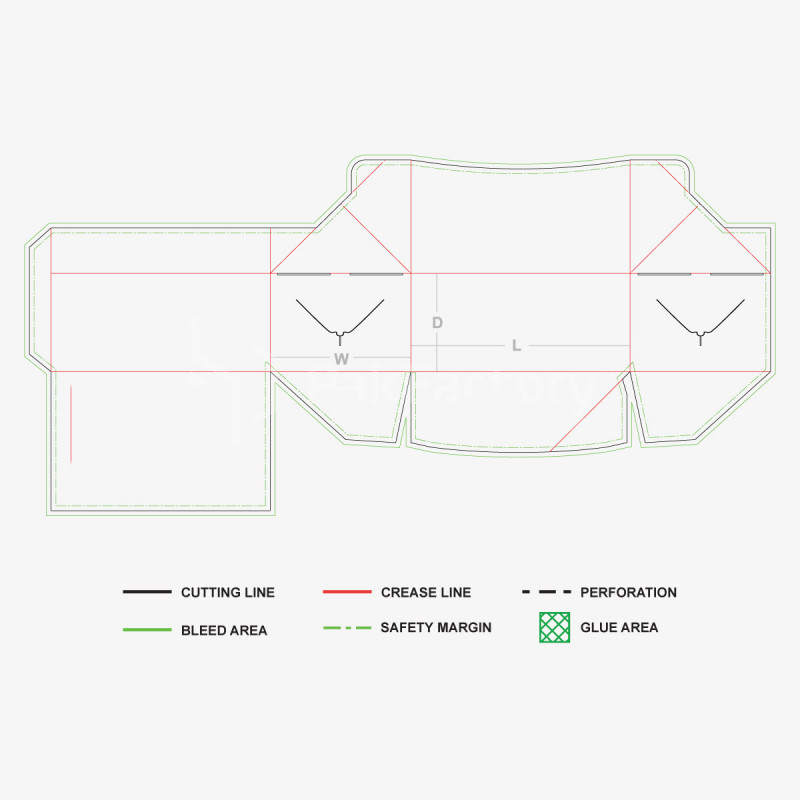 Cajas para llevar con cierre plegable personalizado