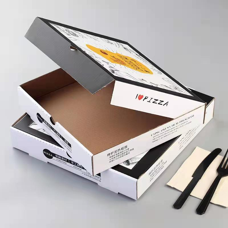 Cajas de embalaje de pizza de cartón impresas personalizadas