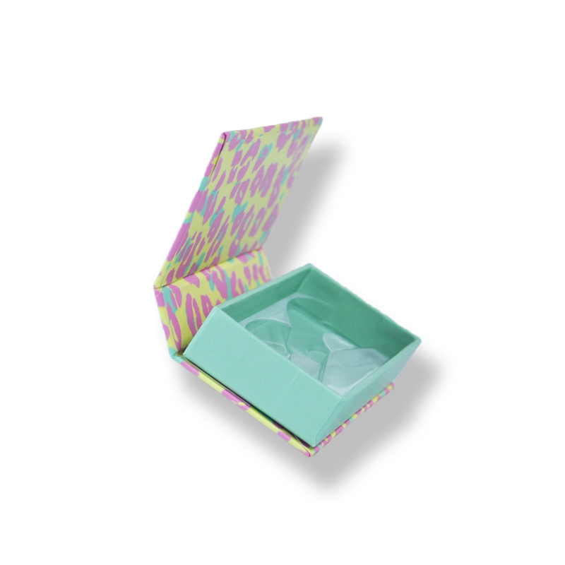 Cajas de forma de libro de pestañas magnéticas personalizadas envasado al por mayor
