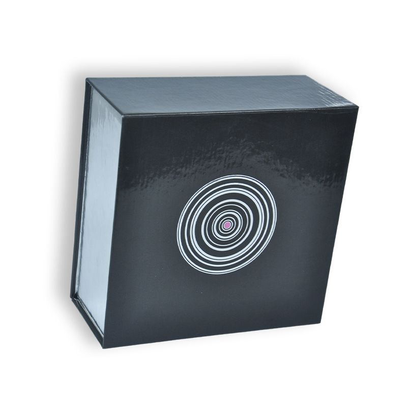 Caja rígida con tapa magnética brillante al por mayor