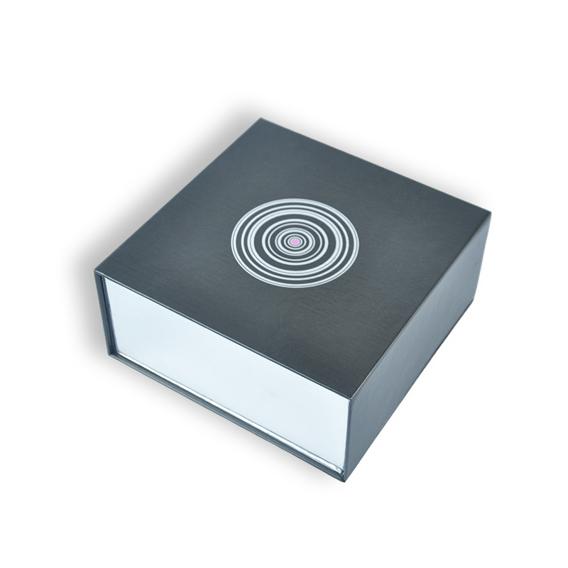 Caja rígida con tapa magnética brillante al por mayor