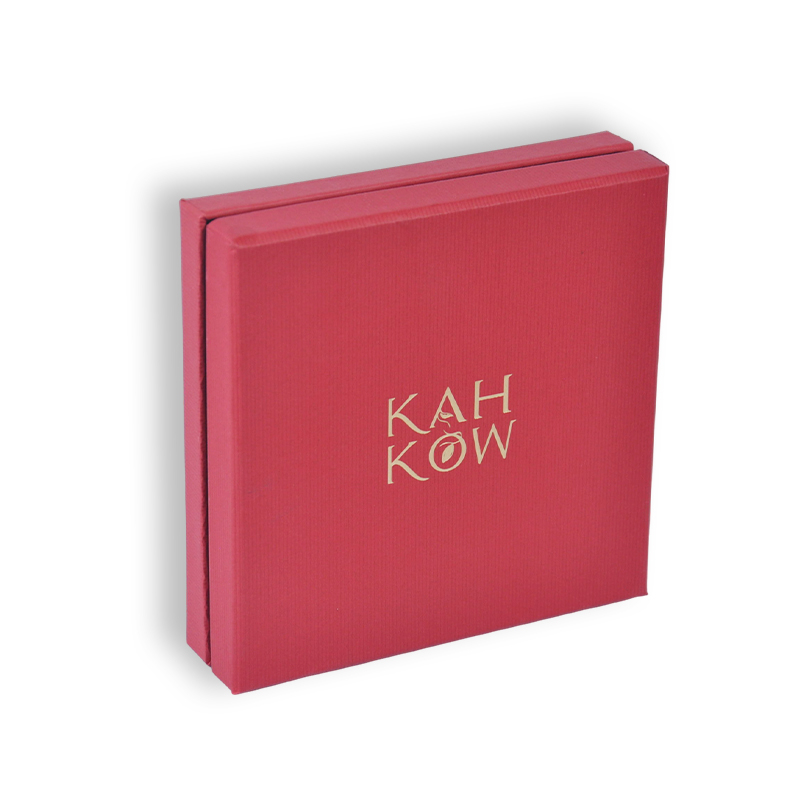 Tapa impresa personalizada y caja base con forro