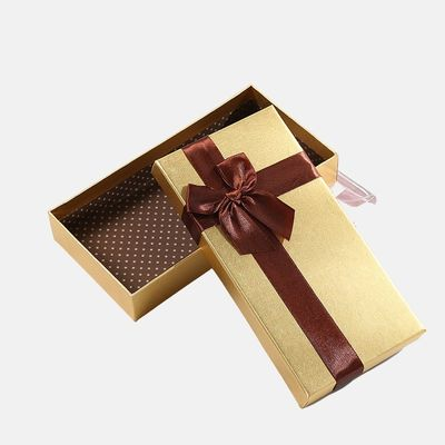 Proveedor de caja de regalo de chocolate dorado