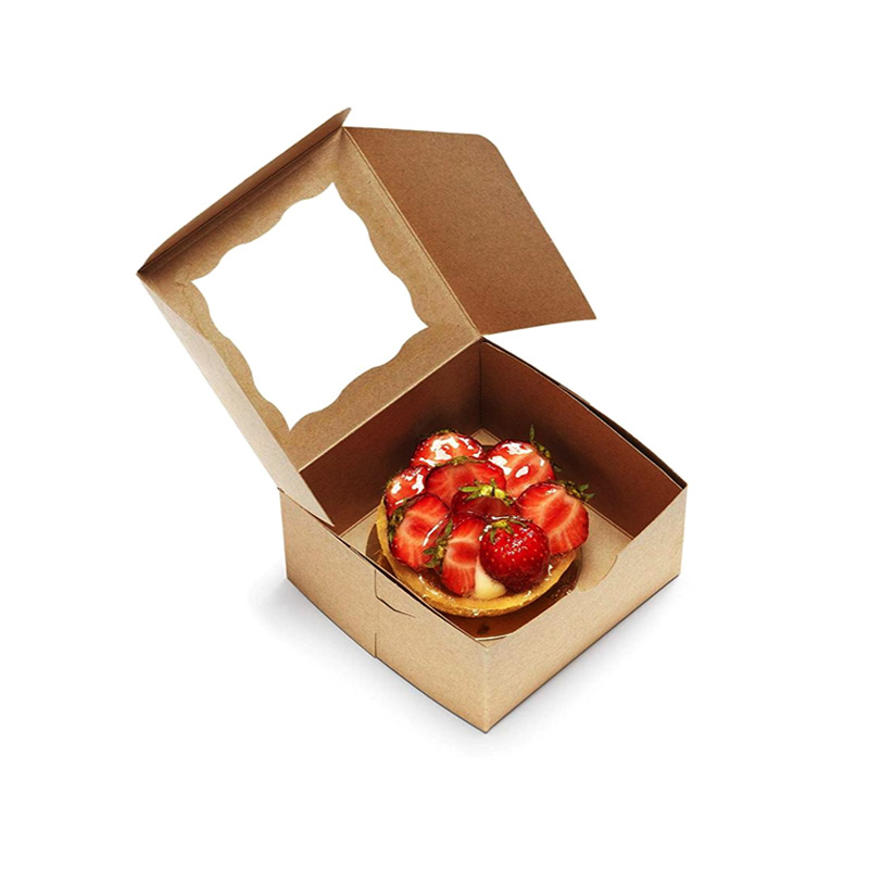 Caja de regalo personalizada para caja de pastel de papel Kraft