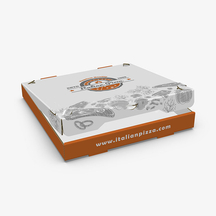 Cajas de pizza blancas personalizadas