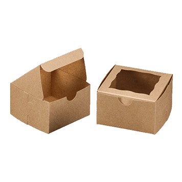 Cajas de panadería marrón personalizadas