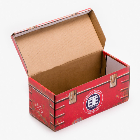 Caja de transmisión roja