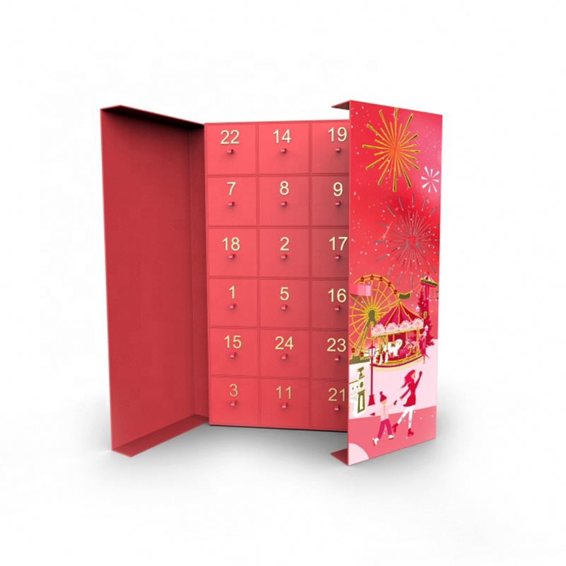 Caja de regalo de belleza personalizada para caja de calendario de adviento