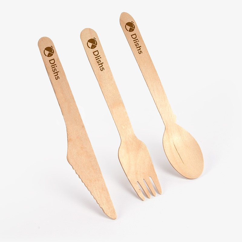 Utensilios de madera impresos personalizados