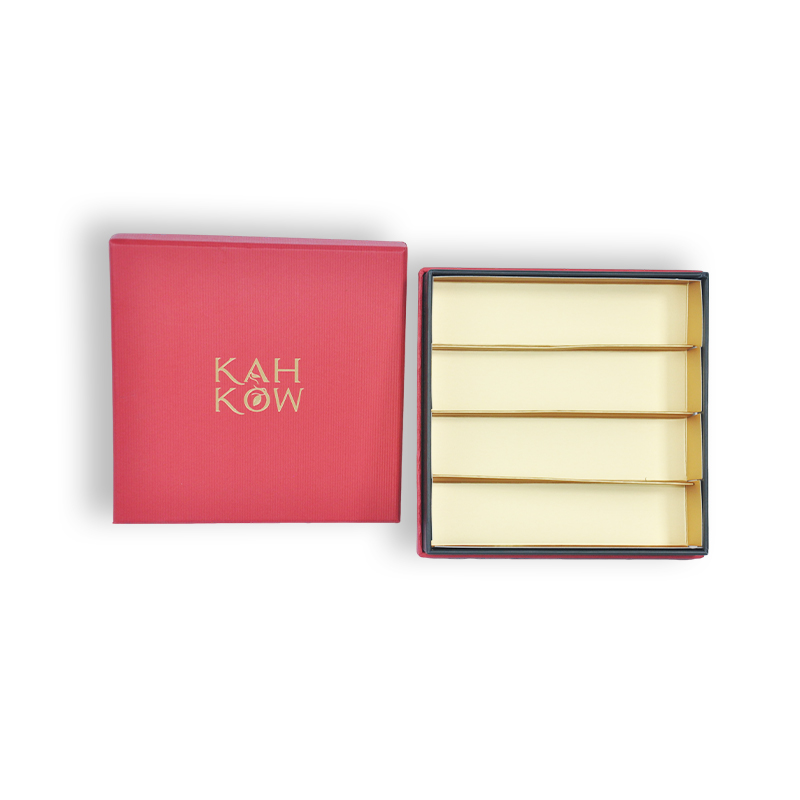 Tapa impresa personalizada y caja base con forro