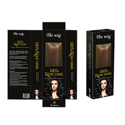 Cajas de extensión de cabello de ventana personalizadas