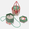 Caja de embalaje de manzana navideña con cuerda