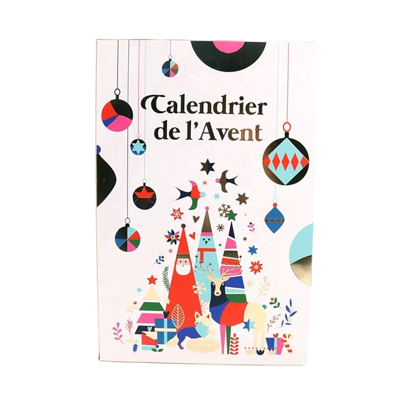 Caja de regalo de Navidad personalizada Calendario de adviento de renos