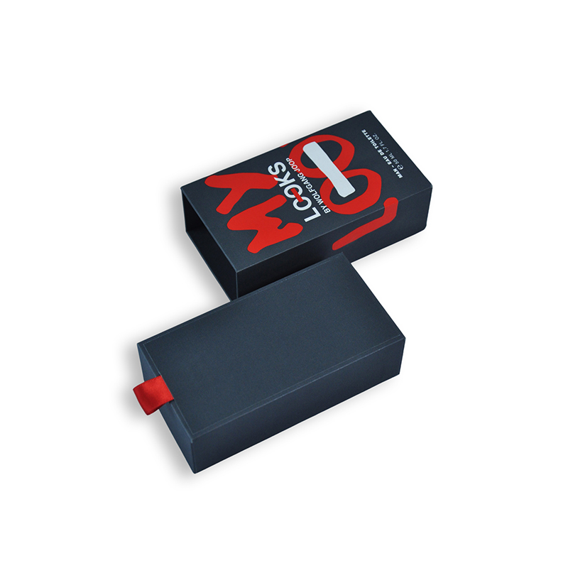 Cajas de cajones UV Spot UV personalizadas con proveedor de mango de cinta