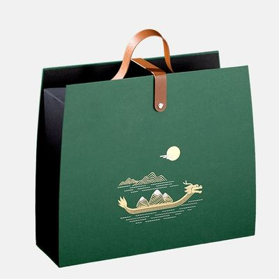 Proveedor de cajas de regalo de cartón verde personalizadas