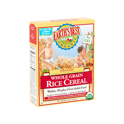 Cajas de cereales para bebés