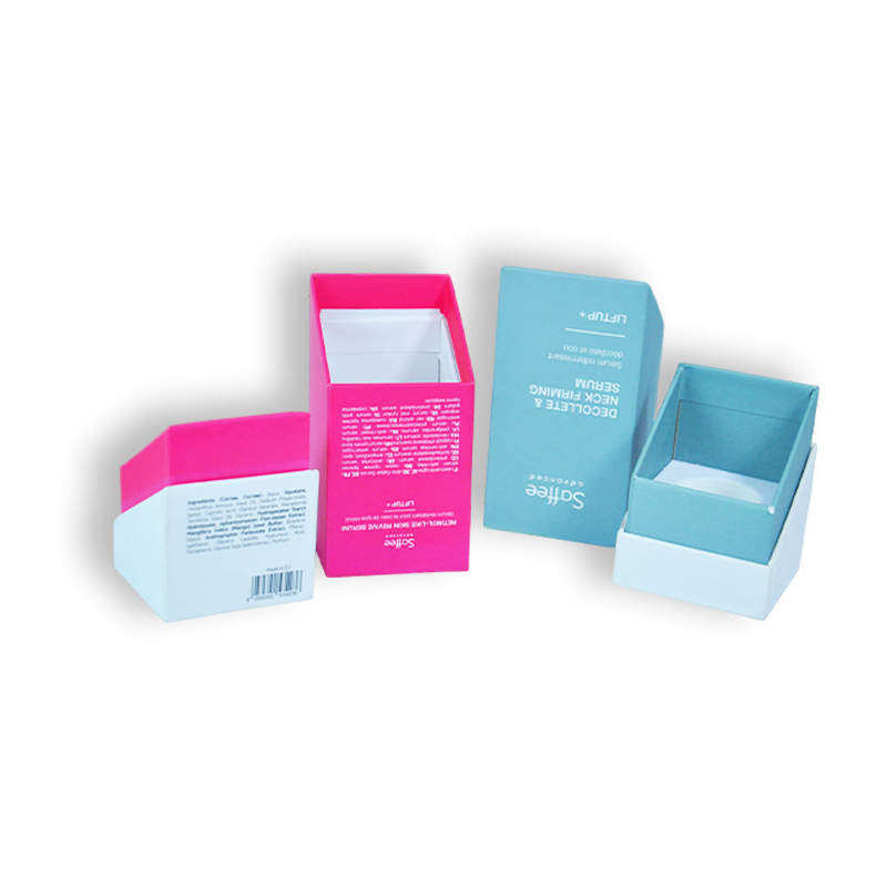 Caja personalizada de dos piezas para productos para el cuidado de la piel