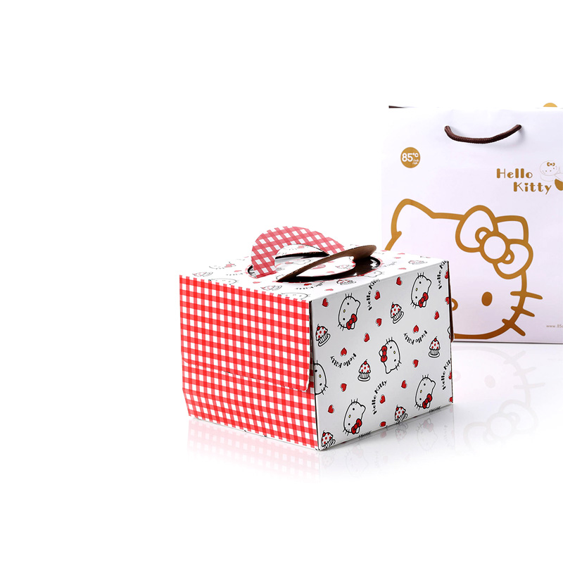 Caja de regalo personalizada para manija de caja de pastel
