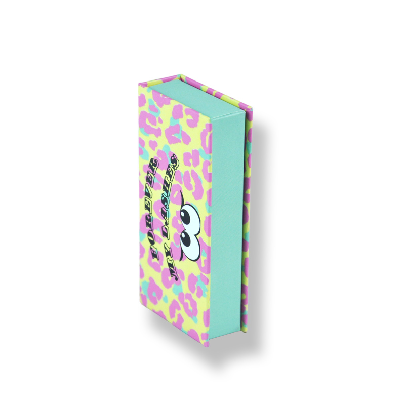 Cajas de forma de libro de pestañas magnéticas personalizadas envasado al por mayor