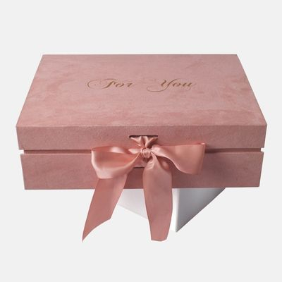 Cajas de regalo personalizadas al por mayor de la joyería de la tapa del tirón de la franela