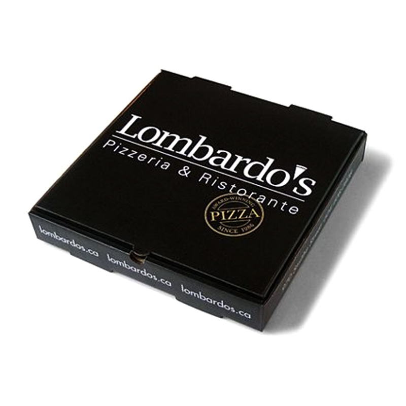 Cajas de pizza de papel marrón corrugado personalizadas con logotipo