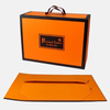 Proveedor de caja de regalo plegable portátil naranja